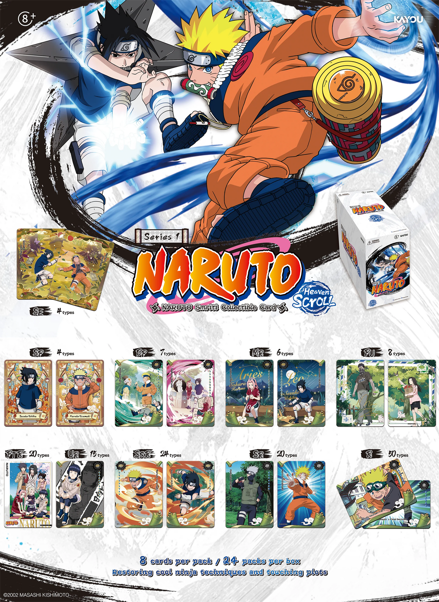 NARUTO Kayou Smriti Collectible Card - Heaven Scroll English Series 1 - [DISPLAY BOX]